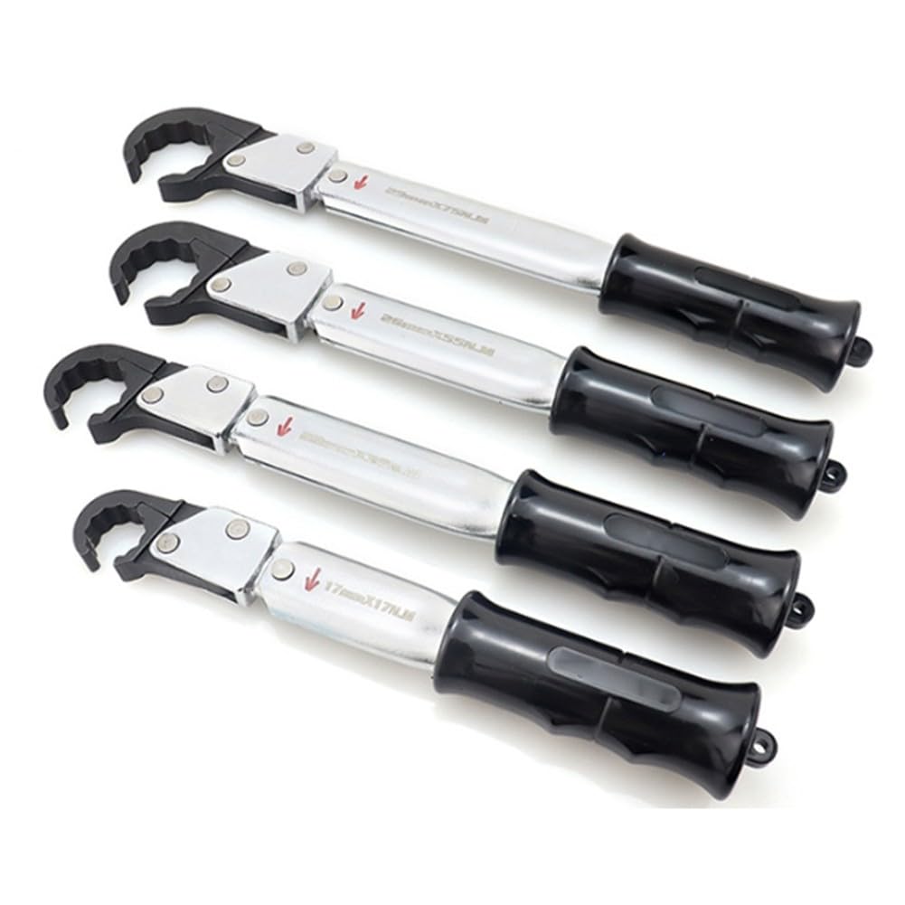 Llave dinamométrica de carraca de 29 mm para reparación de aire acondicionado, adecuado para rutas de acceso estrechas, longitud óptima para un control preciso, 1 pieza, llave dinamométrica