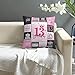 ZUMBULKJ 13th Birthday Gifts for Girls, 13 Year Old Girl Birthday Gift Ideas, 13 Yr Old Girl Presents Decorations for Girls Throw Pillow Covers 18x18 Inch