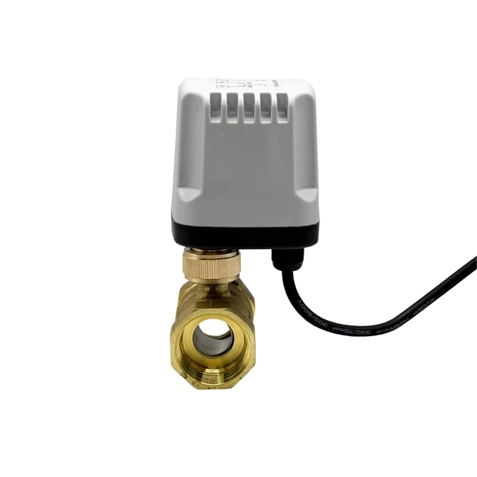 Vanne motorisée 12V laiton à coupure automatique CR02 pour gestion de fluides