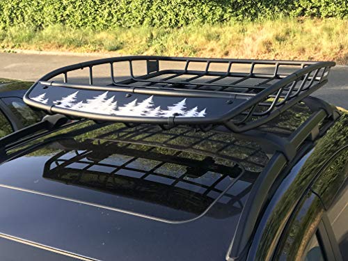 Pine Trees Vehicle Decal, White 22