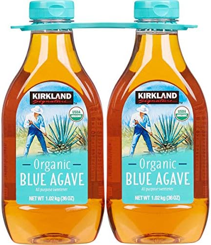 Kirkland Signature Organic Blue Agave All Purpose Sweetener, 36oz Bottle (Pack Of 2, Total of 72 Oz)