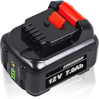 TenHutt 【Upgrade | 7.0AH】 12V Replacement Battery for Dewalt 12V Battery MAX Cordless Power Tool DCB120 DCB123 DCB124 DCB127 Lithium-ion Battery