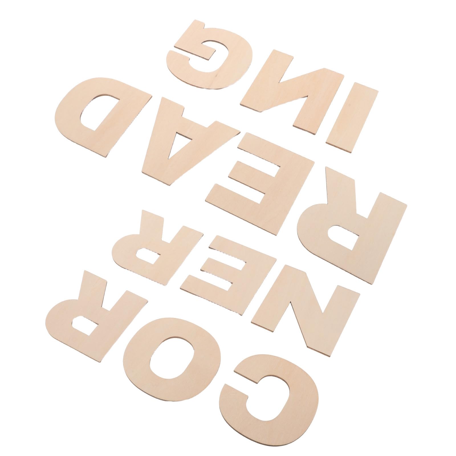 Letras de madera NUOBESTY decorativas autoinstalables para pared infantil