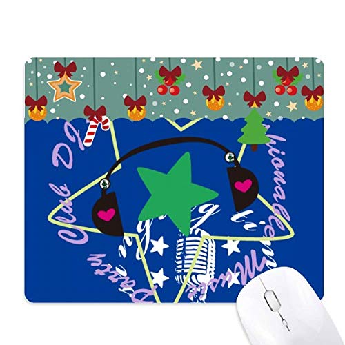 Alfombrilla de ratón verde con estrella de cinco puntas y sonido integrado para tu escritorio