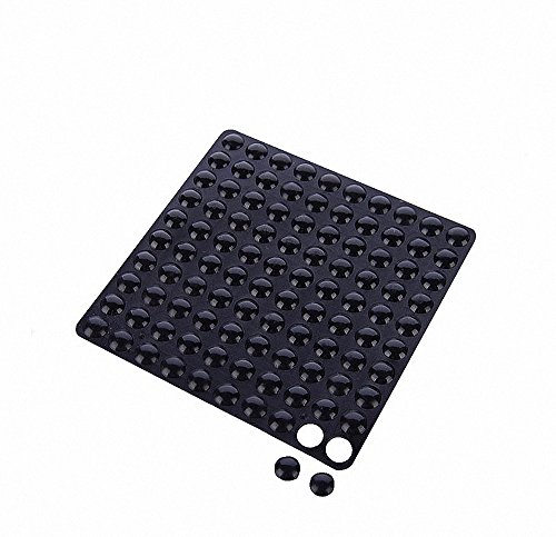 huici 100 Pcs 0.8 * 0.8 mm Autocollant Pare-Chocs Coussinets, Noise-Dampening, Anti Collision Autocollant pour WC Poignée de Porte Armoire Murale protecteurs