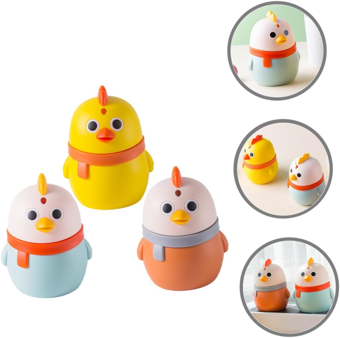 Garneck 3pcs Toothpick Holder Dispenser Press-type Toothpick Storage Box Box for Table