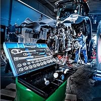 Hazet Steckschlüssel-Satz 953HP, 1/4 Zoll (6,3 mm) Vierkant, Länge 355 mm – Ansicht 2