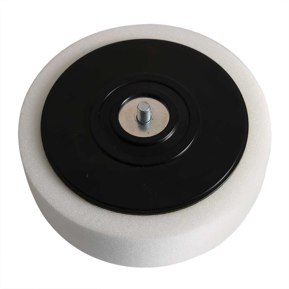 PCW06-MT 6" White Compounding Pad 5/16"-24 Male Thread Replaces OEM# 54745