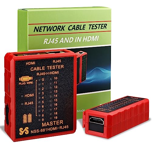 Hiija HDMI Cable Tester Portable High Definition Network Cable Tester Checker