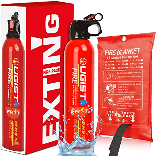Fire Extinguisher 620ml and Fire Blanket Set, Ubuy Kuwait