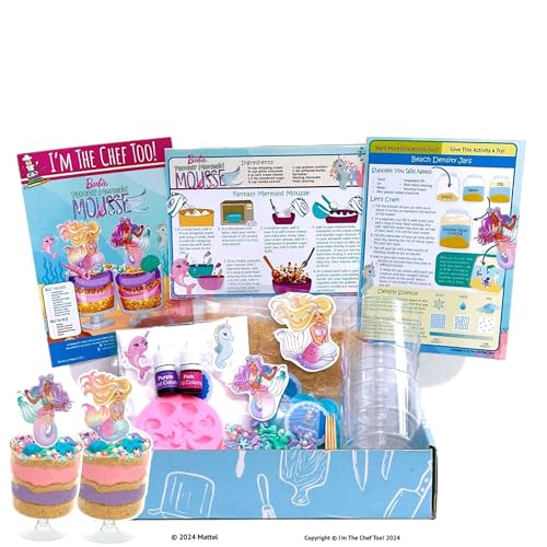 I'm The Chef Too! Baking Kit, Mermaid Mousse Adventure Baking Kit, Enjoy, Educational STEM Recipes and Learning to Bake (Mousse Maker)