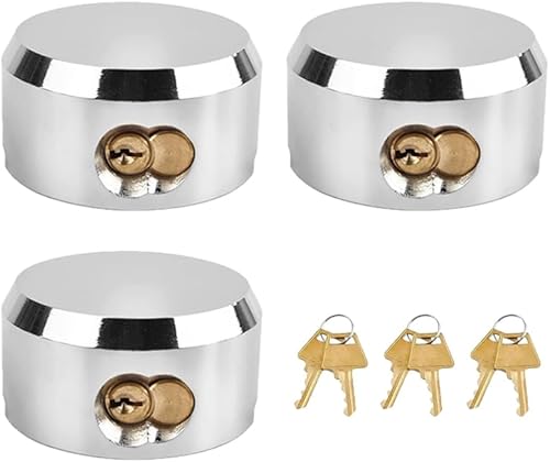 Miniatura 7 de Paquete de 2 candados para puerta de furgoneta con llave igual, cerrojo de acero sólido de 2.874 in, cerradura de puerta de garaje, tuerca de