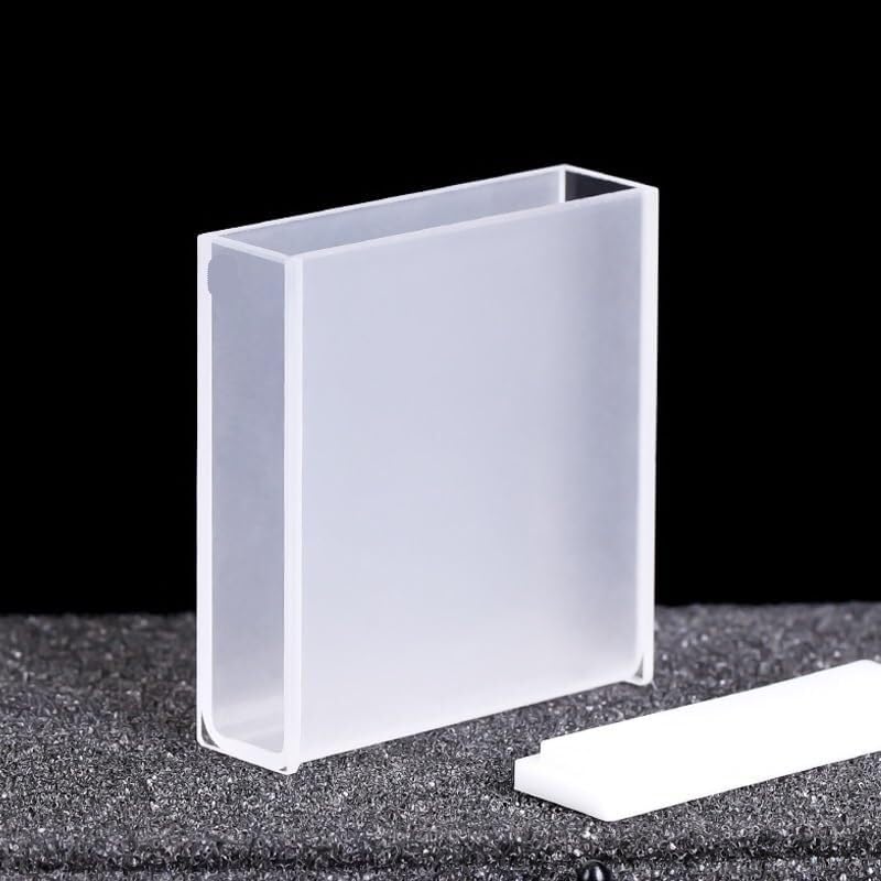 Cubeta de cuarzo estándar con tapa, volumen de 14 ml, recorrido de 40 mm(Frit sintering)