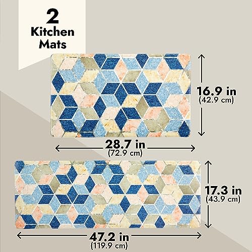 Alfombrillas de cocina acolchadas para un hogar cómodo, juego de 2 piezas 4