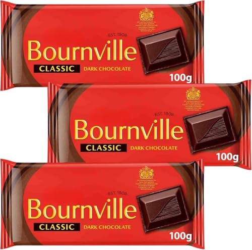 3x 100g Chocolate Bar With Bournville Classic Dark Chocolate Bundled by GetInStyle Shop