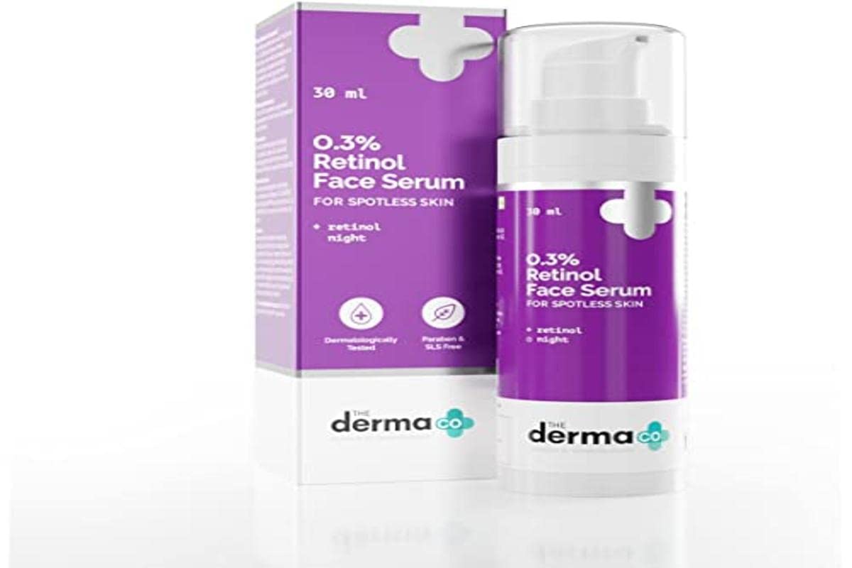 The Derma Co 0.3% Retinol Serum – 30ml | For Younger-Looking & Spotless Skin | Anti-Aging | Reduces Fine Lines & Wrinkles The Derma Co 0.3% Retinol Serum – 30ml | For Younger-Looking & Spotless Skin | Anti-Aging | Reduces Fine Lines & Wrinkles