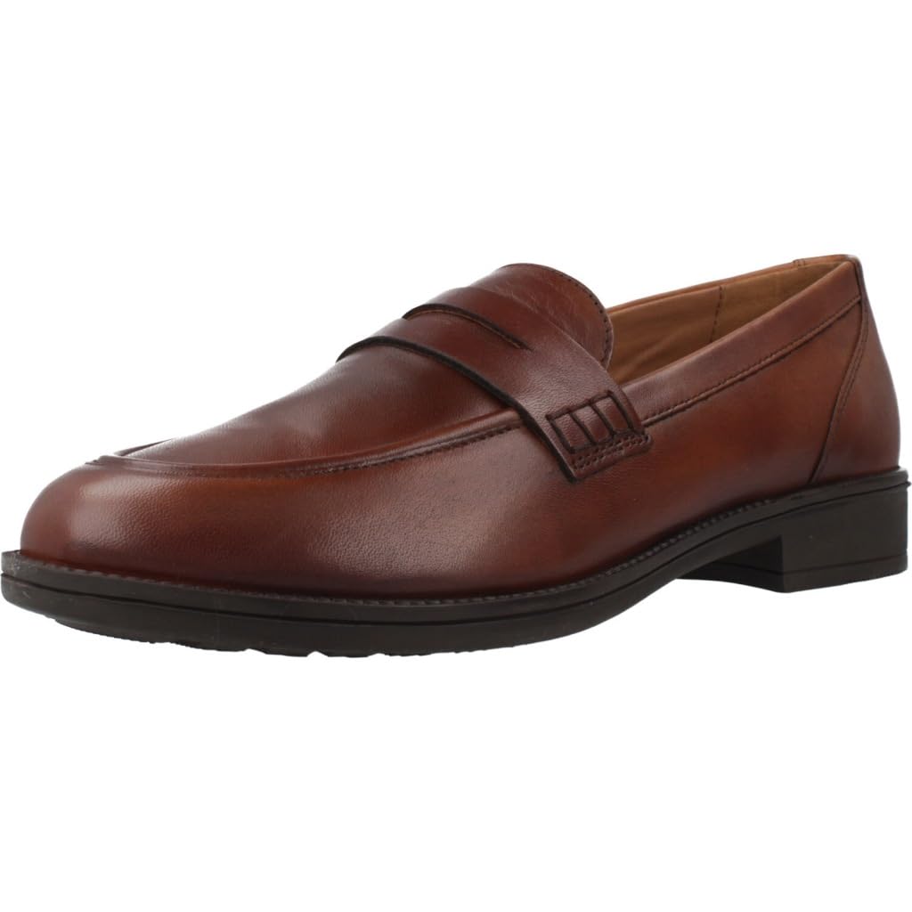 Geox Women's D Jaylon 2 B Moccasin, Brown, 2.5 UK
