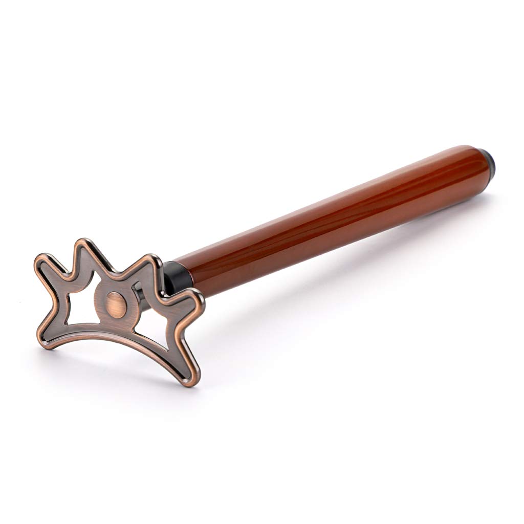Sumnacon rétractable bâton de Pont de Billard en Acier INOX et Plastique Pont de Queue de Billard avec tête de Pont Amovible et Manche en Bois Brun,35cm-140cm (Brun)