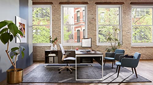 Steelcase SILQ Sedia ergonomica regolabile in altezza, schienale Merle Plastic/Merle e rivestimento Nero - Immagine 1