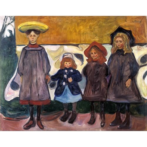 Impression giclée Munch Quatre filles ARTICULOZY toile haut de gamme