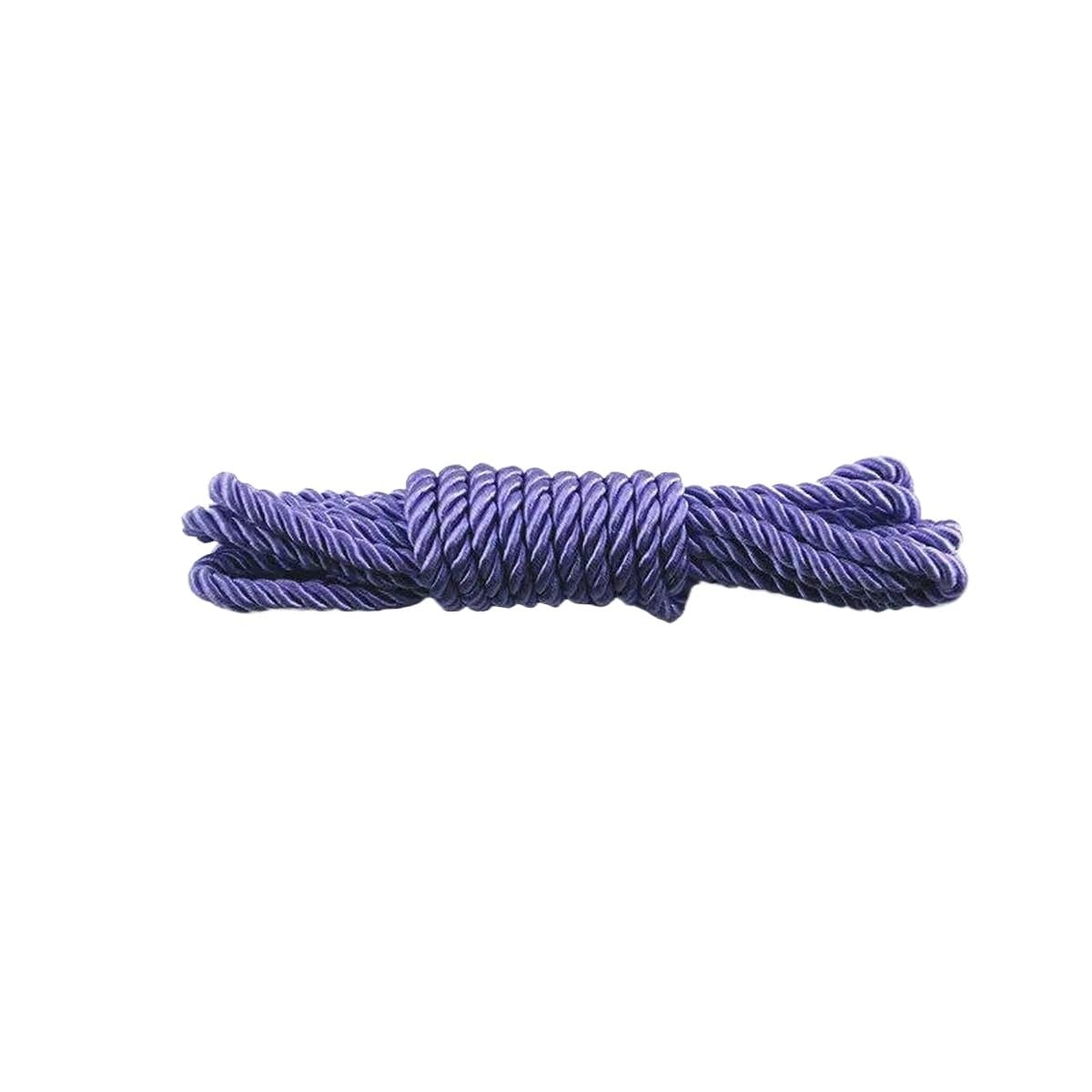 Macrame Rope Twisted String,Diameter:5mm Cord DIY Bracelet Wax Thread Length:5m(17 Lilac)