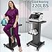 Esthetician Trolley Cart with Wheels, Heavy Duty Metal Beauty Machine 3 Tier Rolling Cart, Load 220Lbs, Durable Full Body Metal Construction for Professional Salons