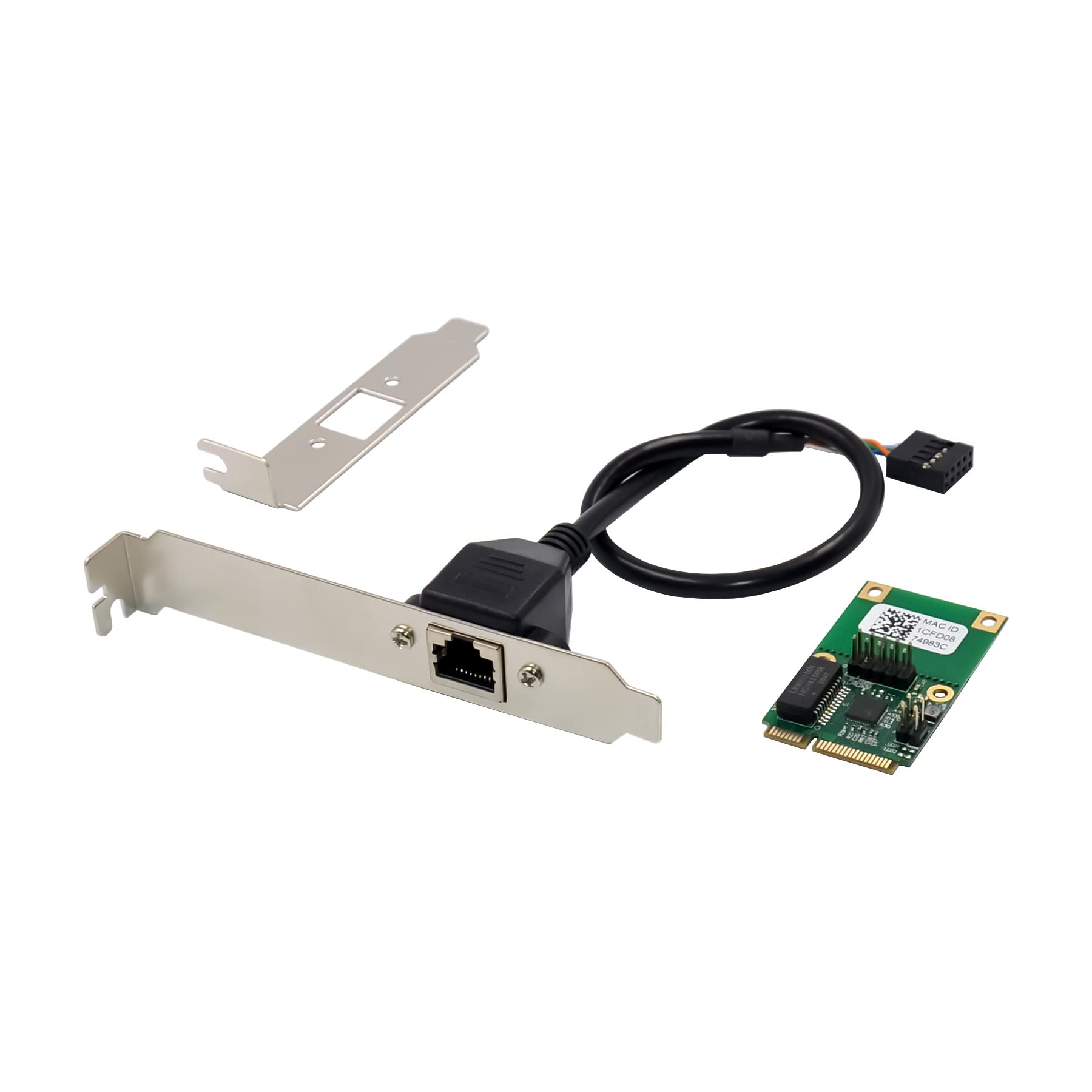 Mini adaptador de red PCIe 2500Mbps con puerto RJ45 Lan Card Realtek RTL8125B 7