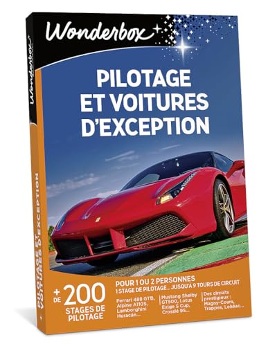 Wonderbox - Pilotage Et Voitures D'exception - Coffret Cadeau - Idée Cadeau Aventure