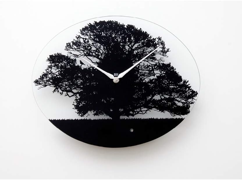 KOOKOO Tree quartz, the singing birdclock includes 12 genuine original field recordings from native songbirds or a cuckoo call, wall clock with light sensor
