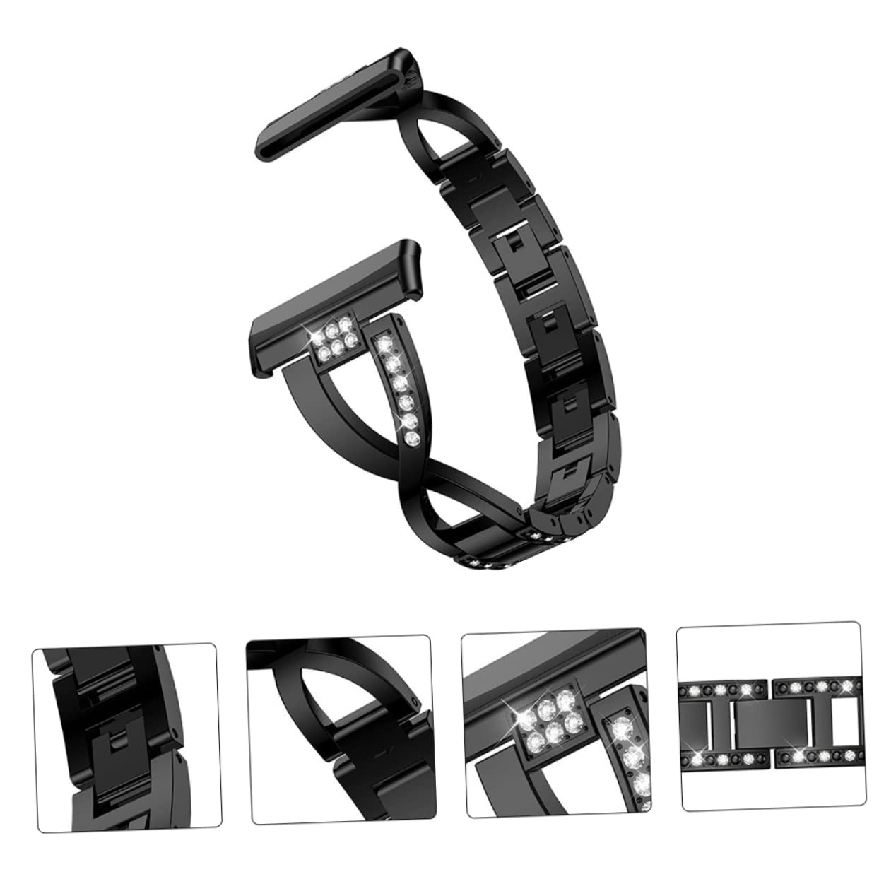 UKCOCO 2 Pièces Ceinture En Acier Bracelets De Montre Pour Hommes Montres En Acier Inoxydable Pour Hommes Montres Intelligentes Pour Hommes Relojes Inteligentes Para Hombres Bracelet