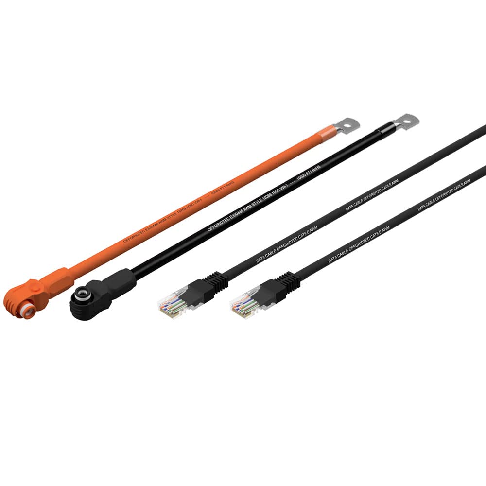 Pylontech 3 pilas US3000C LiFePO4 de 10,5 kWh con inversor de cable de conexión y armario de batería