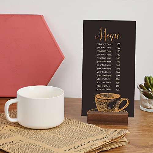 AIEX 10 Pezzi Portacarte in Legno Rustico