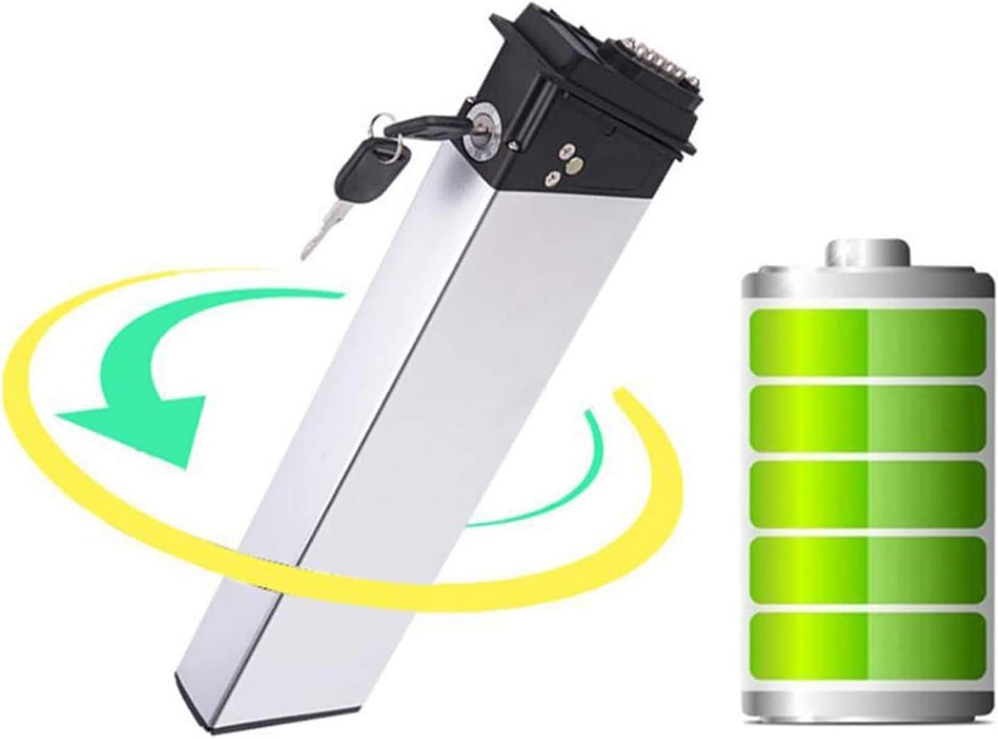 Ebike Akku 48V 52V 20Ah, Eingebaute Elektrofahrrad Batterie 48V 52V 20Ah eingebauter BMS Elektrofahrrad 48V 52V Fahrrad-Batterien für 1000W 500W 200W Motor mit Ladegerät