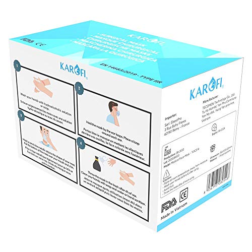 KAROFI - Pacco da 2500 Mascherine Chirurgiche TIPO...