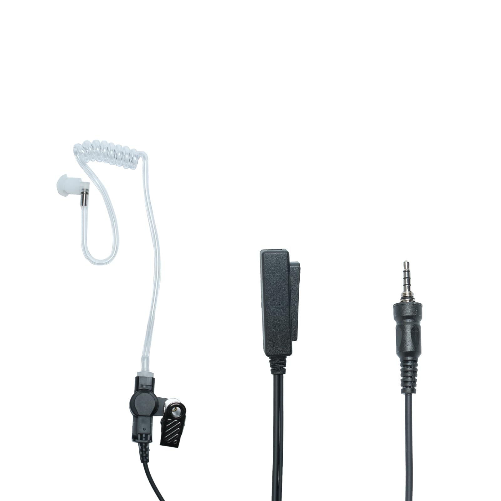 Auriculares de tubo acústico con micrófono PTT compatibles con Yaesu VX-6R VX-7R FT-270R, Standard Horizon HX210 HX370s HX380 HX400 HX870 HX890 EVX-S24 Walkie Talkie de 2 vías