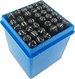 schlagbuchstaben metall obi Schlagbuchstabensatz Buchstaben A bis Z Schlagzahlensatz Zahlen 0 bis 9