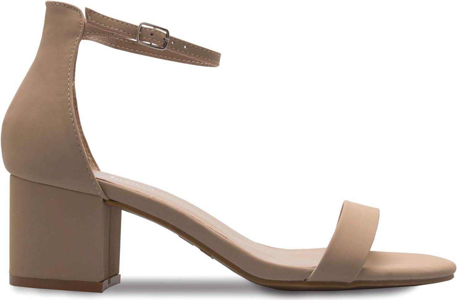 OLIVIA K Women's Ankle Strap Kitten Heel ? Adorable Low Block Metal Heel - Image 2