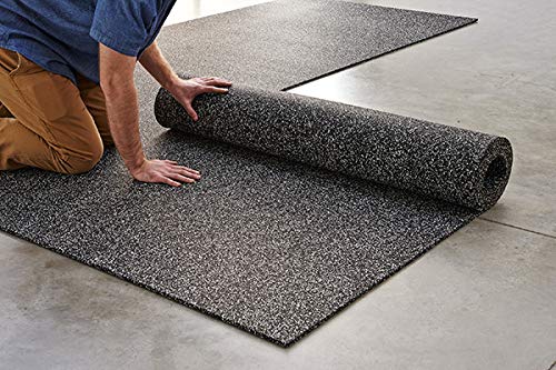 American Floor Mats 5/16" (8mm) Thick 10% Blue 4' x 25' Rubber Rolls, Rubber Gym Flooring, Natural Rubber Exercise Mats