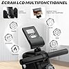 ISE Rameur Musculation, Rameurs Pliable Appartement, Rameur Magnétique 8 Niveaux Résistance, Rowing Machine Silencieux Stable, Rails Solide&Lisse, Rameurs Ecran LCD, Siège Ergonomique, Cardio-Training