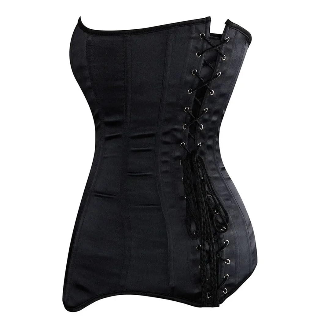 DBFBDTU Corset long pour femme avec baleines en acier