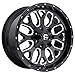 FUEL 1PC TITAN GLOSS BLACK MILLED TITAN 20x9 6x135.00/6x139.70 GLOSS BLACK MILLED (20 mm) AUTO WHEEL