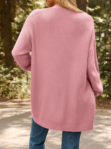 Image of LILLUSORY Womens Oversized Cardigans Soft Knit Cardigan Sweater with Pockets
