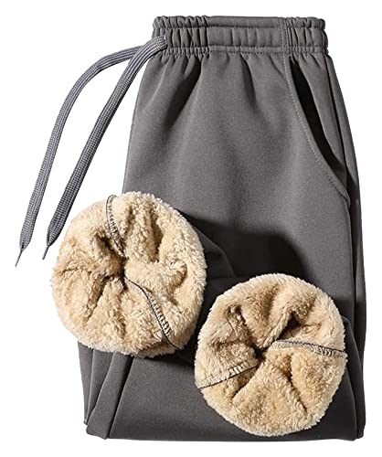 Pantalones De Jogging De Felpa Para Hombres (Color : Grey, Size : XXL) Cover