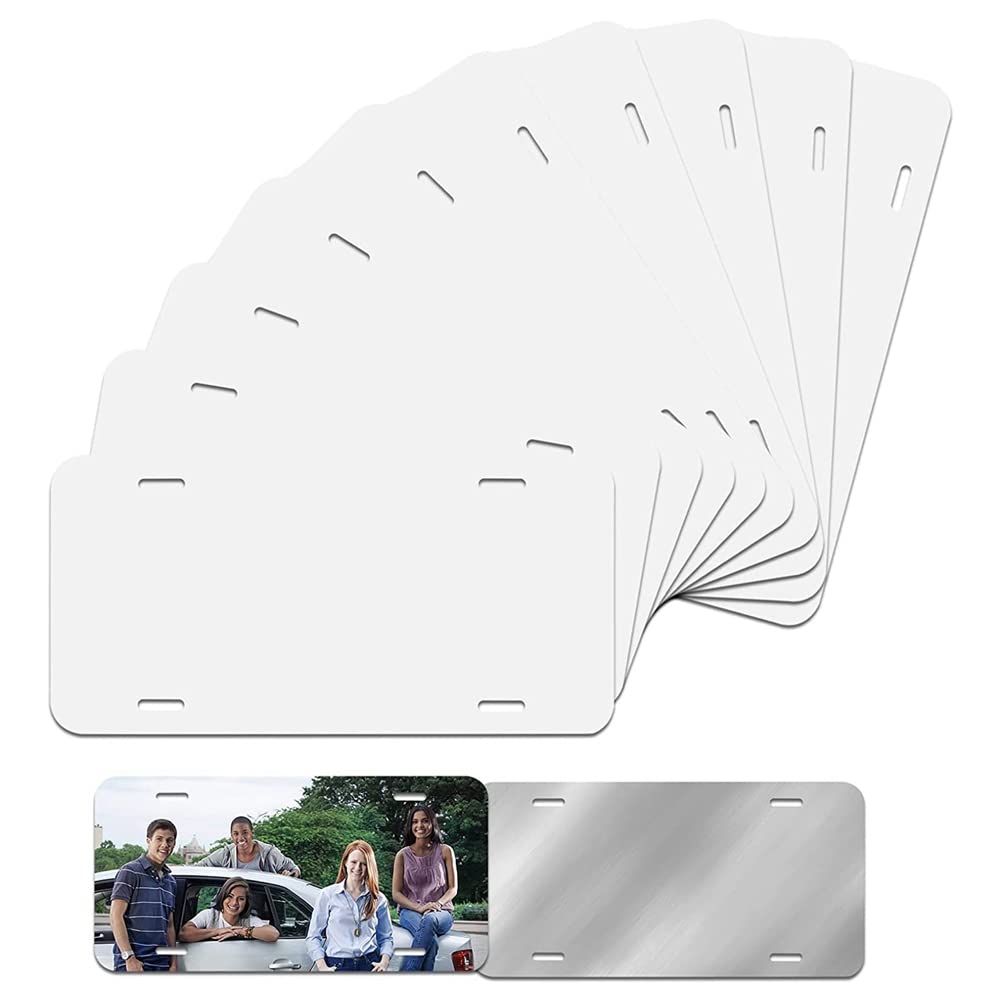 3X(10Pcs Plaque D'Immatriculation Sublimation Feuille Transfert