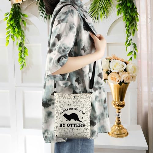 WCGXKO Otter Themed Crossbody Bag Sea Otter Gift Sea Animals Gift for Otter Lover4