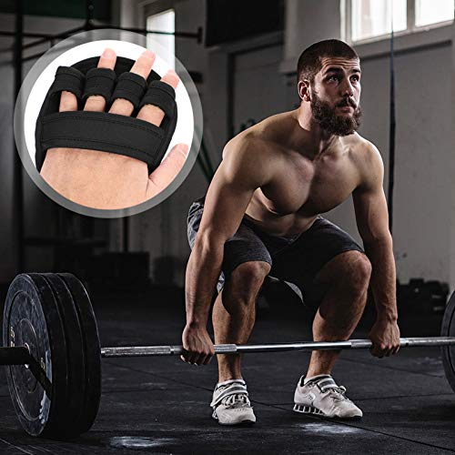 BESPORTBLE 2 Pares de Luvas de Treino Luvas de Levantamento de Peso Antiderrapantes Almofadas de Ape