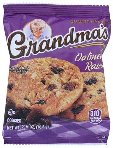 Grandma's Cookies Oatmeal Raisin Flavored 4 Packs 2 per pack