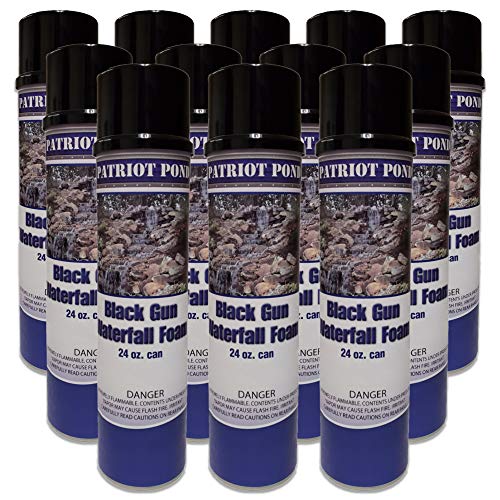 Half Off Ponds Waterfall Gun Foam – 12 Pack Black