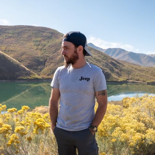 Jeep Sasquatch Legend Short Sleeve T-Shirt, Gray | Classic Willys Jeep Design | 50/50 Polycotton Blend4