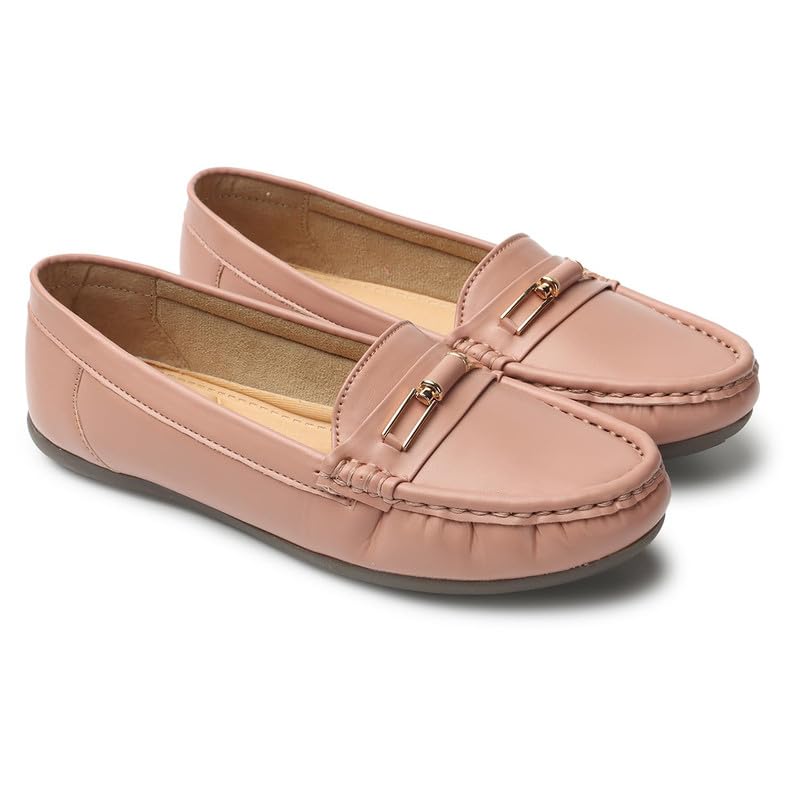 Bella Toes Synthetic Leather Loafer with Shoe Bag/Shoe Cover for Women & Girls (Peach, Numeic_5) (B0CFHFK1QH) Amazon Price History, Amazon Price Tracker